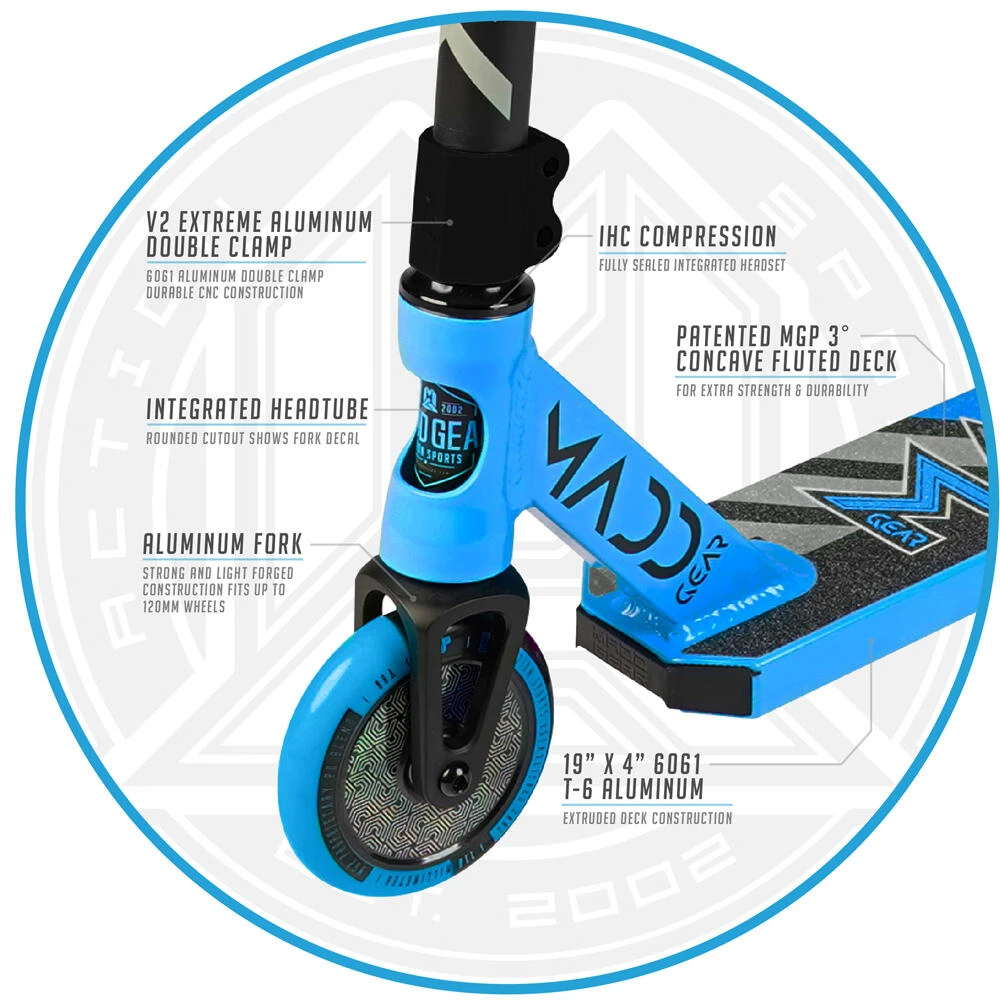MADD GEAR KICK PRO V5 JUNIOR PRO STUNT SCOOTER – AGE 6+ 21 MADD GEAR KICK PRO V5 JUNIOR PRO STUNT SCOOTER – AGE 6+ - Image 19