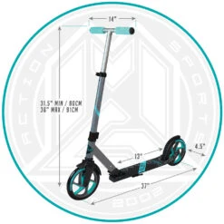 MADD GEAR CARVE KRUZER 200 BIG WHEEL COMMUTER FOLDING SCOOTER – BLACK/RED -Rollerz Store k03acff230eee89f8832521d5137d9fb4