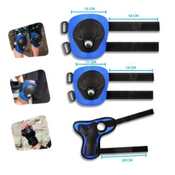 Bike Safety Gear For Kids | Black | Crazy Safety | Tested And CPSC Certified -Rollerz Store k07a4a8d886bc7b7bed0ca2c9bf1bc7d6