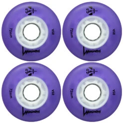 LUMINOUS LED LIGHT UP INLINE SKATE WHEELS BLACK PEARL 72 MM – SET OF 4 -Rollerz Store k09ed5060420f0b42c2629b8eff35e694