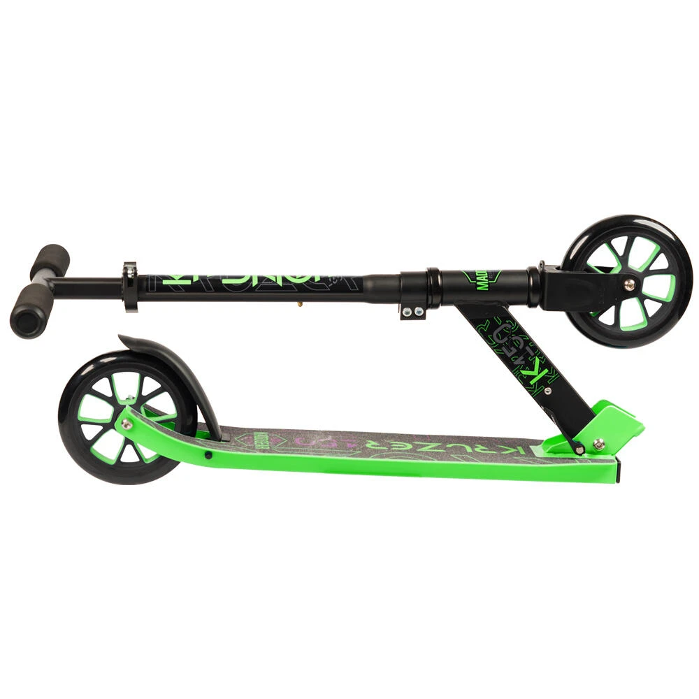 MADD GEAR CARVE KRUZER 150 BIG WHEEL COMMUTER FOLDING SCOOTER – BLACK/LIME 5 MADD GEAR CARVE KRUZER 150 BIG WHEEL COMMUTER FOLDING SCOOTER – BLACK/LIME - Image 3
