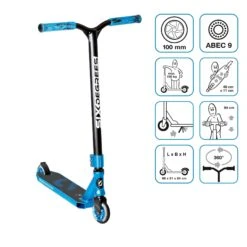 SIX DEGREES Stunt Scooter 100 Mm Black -Rollerz Store k167c9852d4feca3c6093e9213afe4661