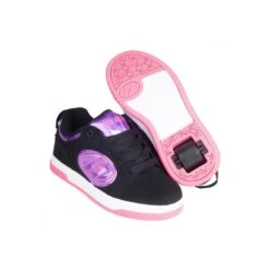Heelys Voyager Black/Purple/Hologram/Hot Pink Kids Heely Shoe