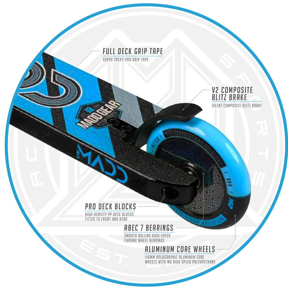 MADD GEAR KICK PRO V5 JUNIOR PRO STUNT SCOOTER – AGE 6+ 22 MADD GEAR KICK PRO V5 JUNIOR PRO STUNT SCOOTER – AGE 6+ - Image 20