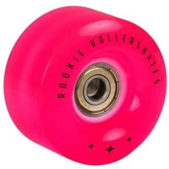 ROOKIE LED Flash Pink Quad Roller Skate Wheels Inc ABEC 7 Bearings