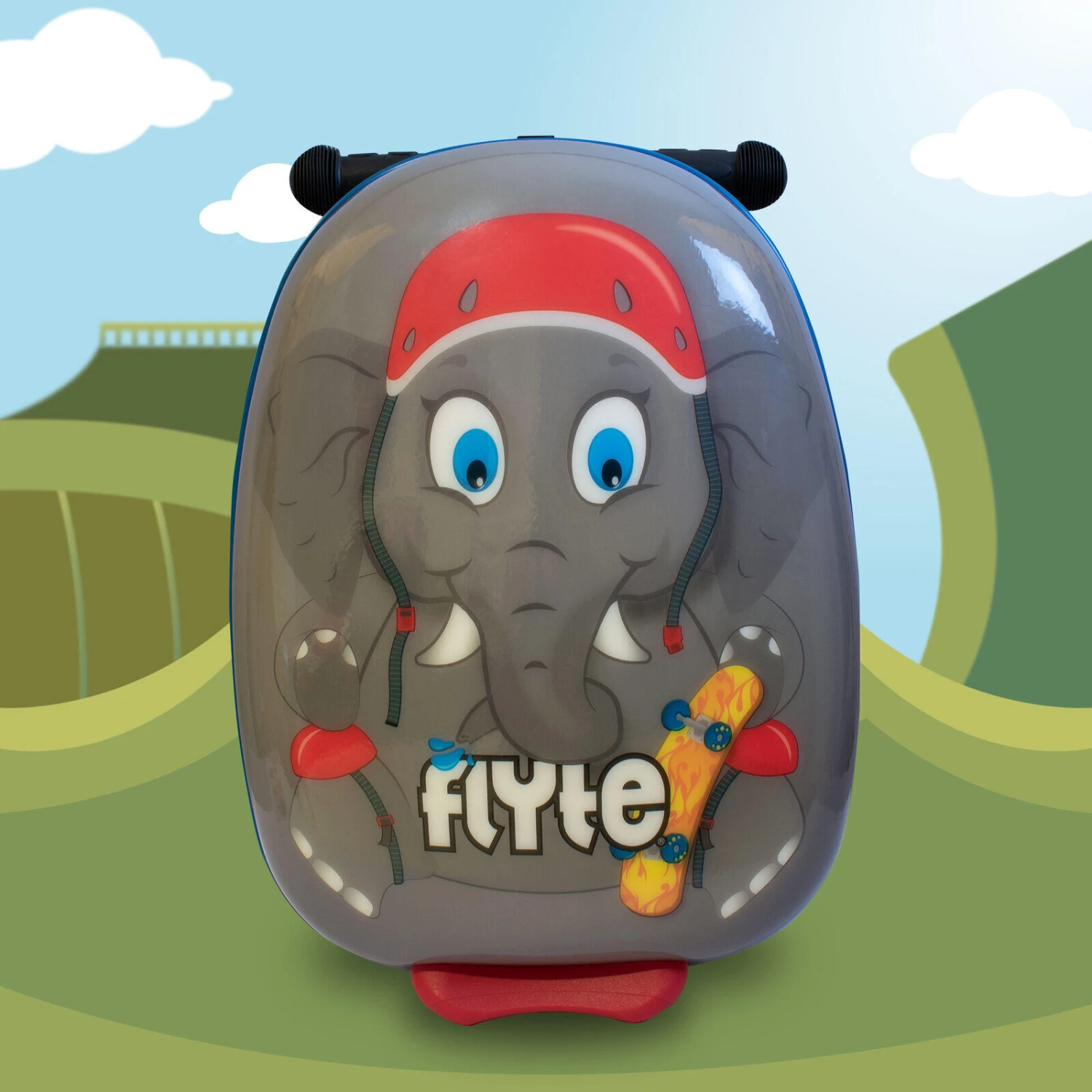 Flyte Midi 18 Inch Eddie The Elephant Scooter Suitcase 4 Flyte Midi 18 Inch Eddie The Elephant Scooter Suitcase - Image 2