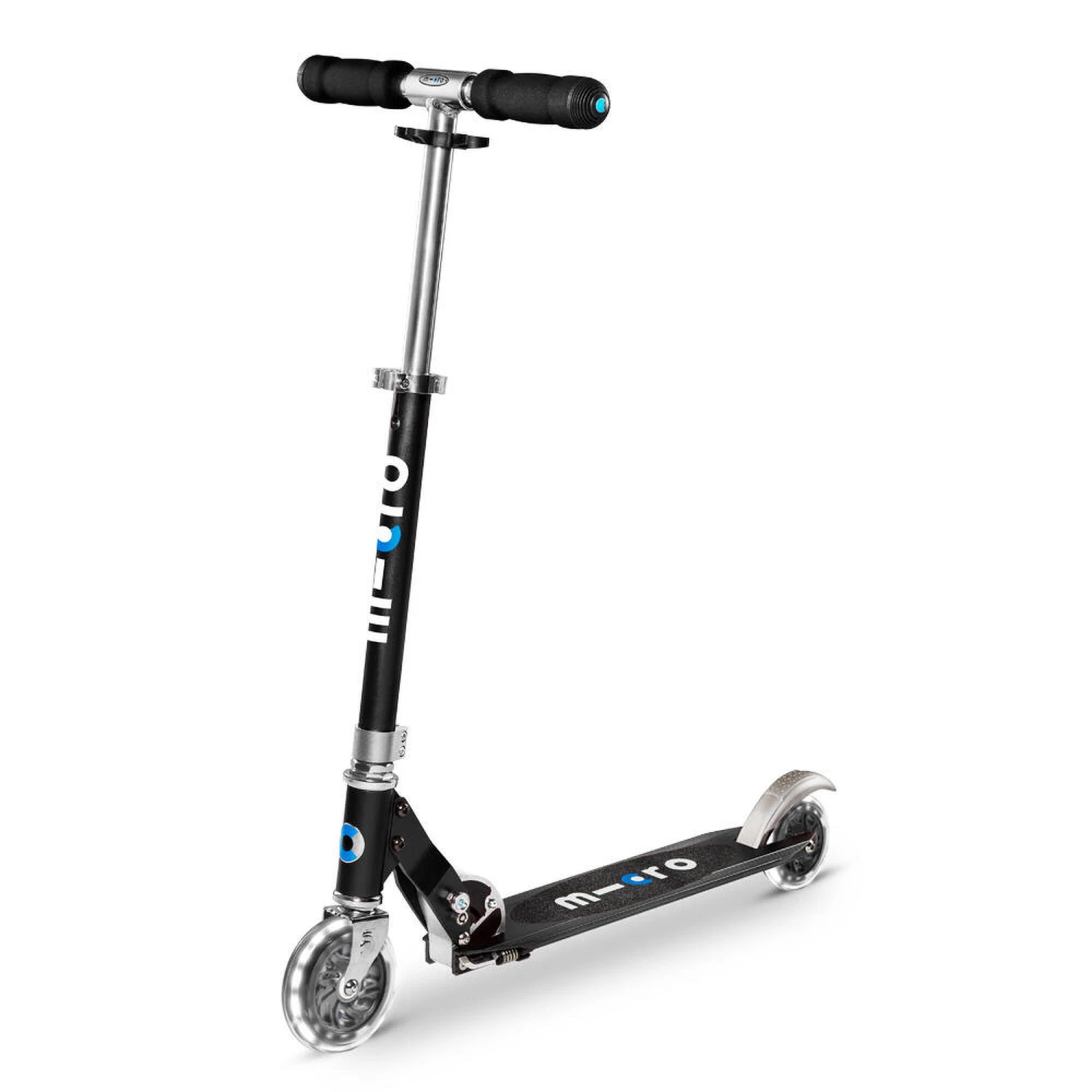 Light Up Micro Scooter - Black - Micro Sprite 3 Light Up Micro Scooter - Black - Micro Sprite