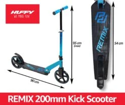 Huffy Remix Blue Scooter Boys 200mm Wheels For Kids Teens And Adults -Rollerz Store k4d0bf153e84cb5b74e94e0acd6d13108