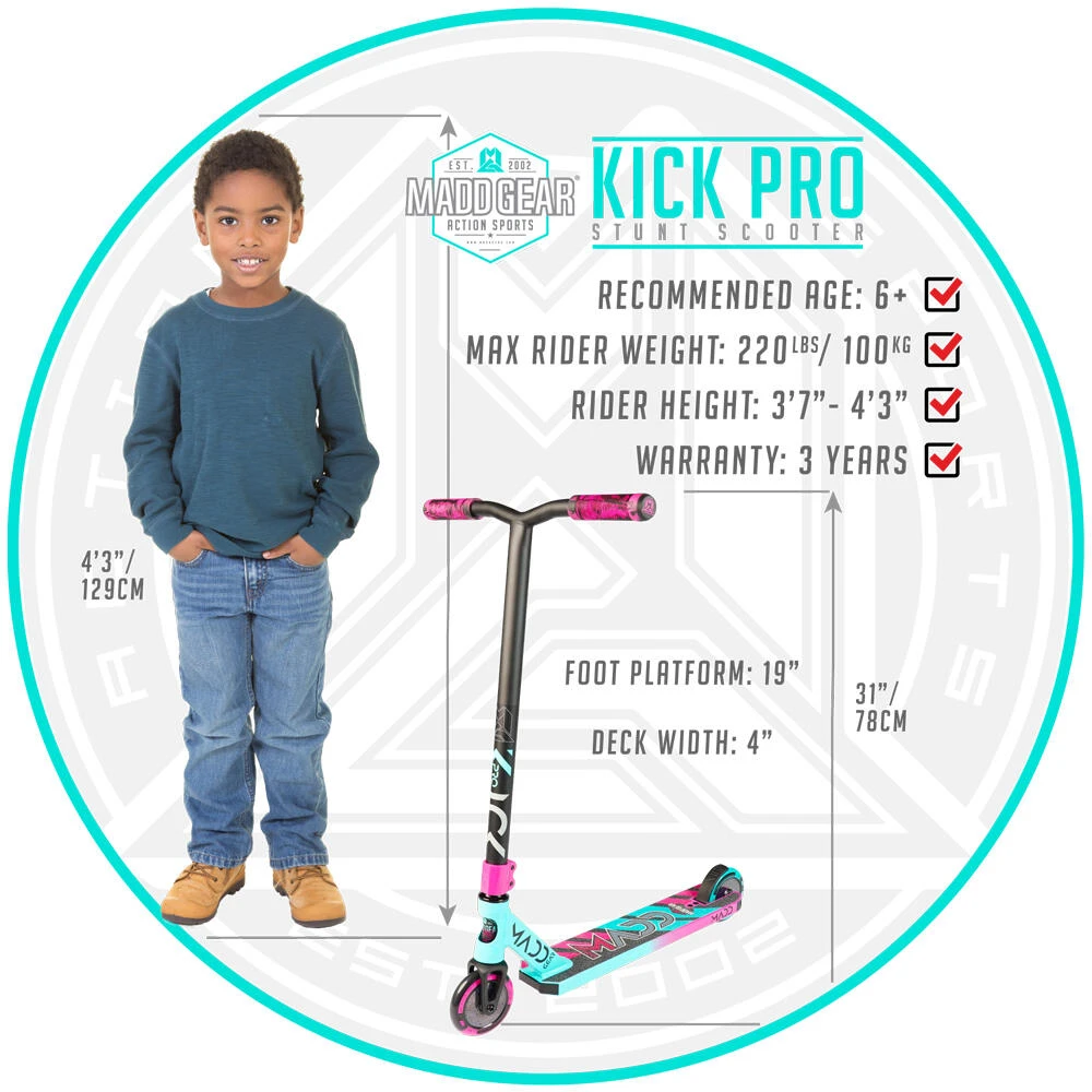 MADD GEAR KICK PRO V5 JUNIOR PRO STUNT SCOOTER – AGE 6+ 15 MADD GEAR KICK PRO V5 JUNIOR PRO STUNT SCOOTER – AGE 6+ - Image 13