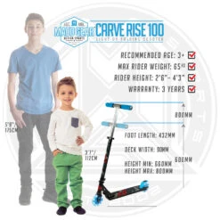 MADD GEAR CARVE RIZE LIGHT UP WHEEL SCOOTER – AGES 4 YEARS+ -Rollerz Store k4f7a01d8f28b913fd327f3695692e6c7