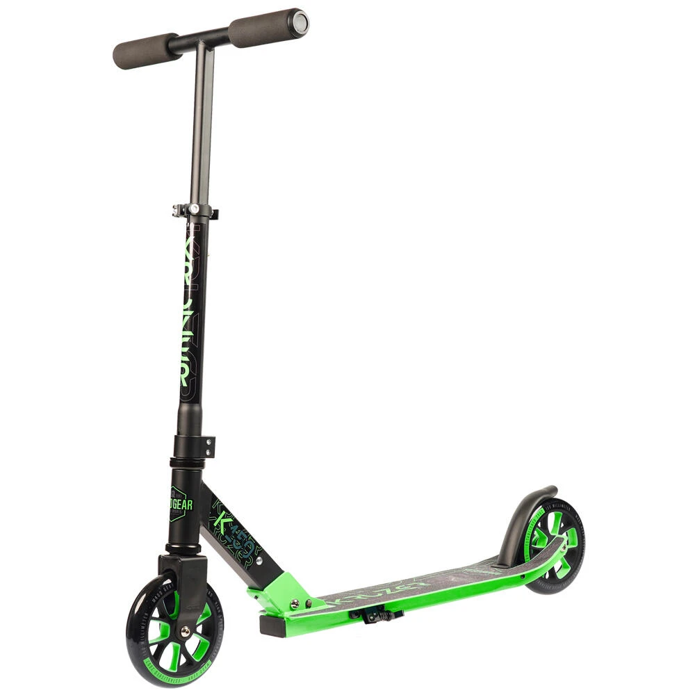 MADD GEAR CARVE KRUZER 150 BIG WHEEL COMMUTER FOLDING SCOOTER – BLACK/LIME 3 MADD GEAR CARVE KRUZER 150 BIG WHEEL COMMUTER FOLDING SCOOTER – BLACK/LIME