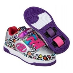 Heelys Cosmical Silver/Purple/Rainbow Kids Heely Shoe