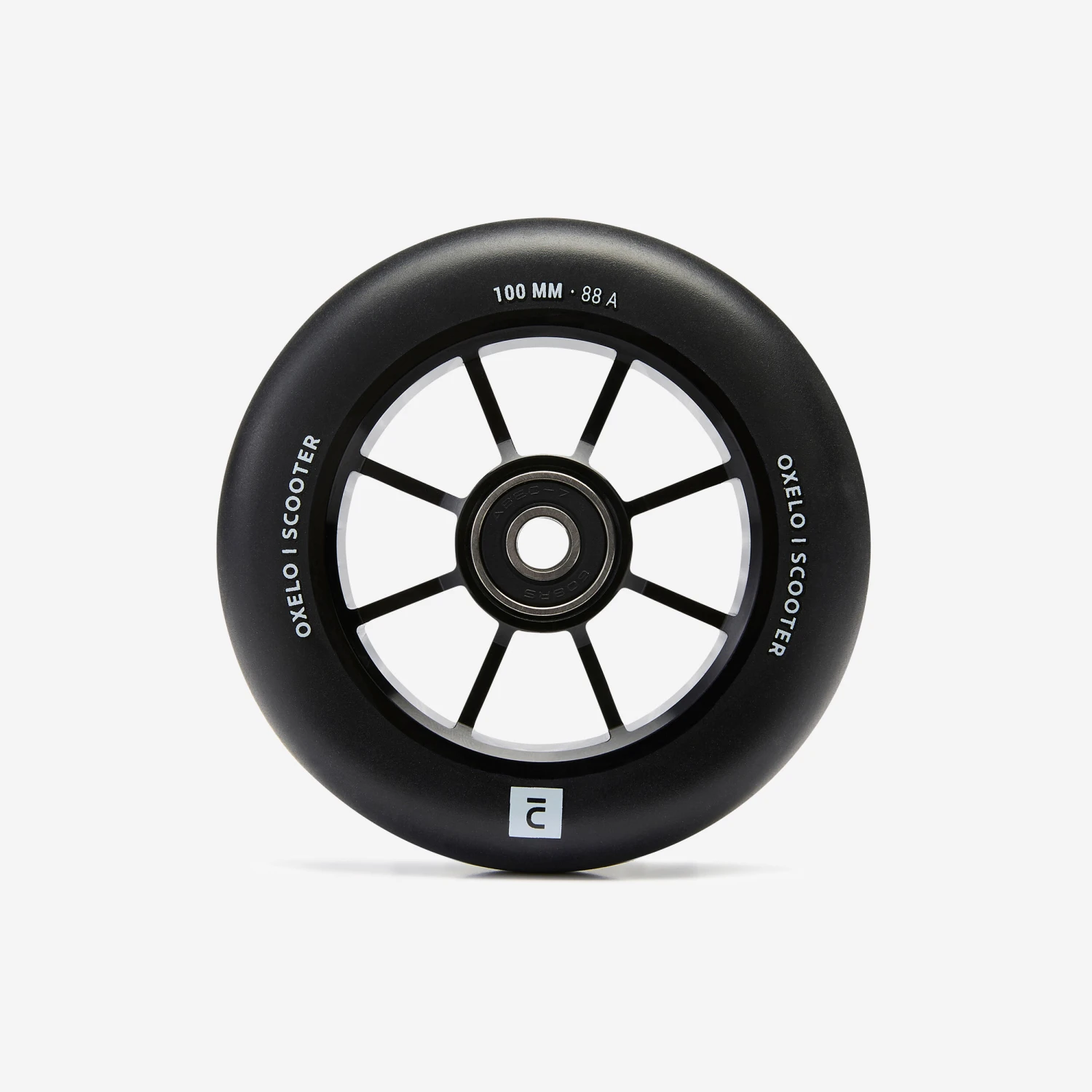100 Mm Freestyle Wheel With Black Alu Rim & Black PU85A Rubber 3 100 Mm Freestyle Wheel With Black Alu Rim & Black PU85A Rubber