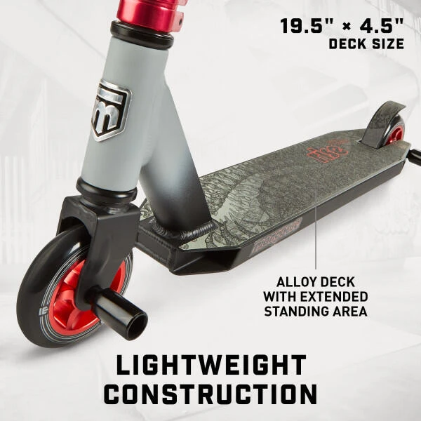 Mongoose Rise 100 Pro Freestyle Scooter Blk/Red 6 Mongoose Rise 100 Pro Freestyle Scooter Blk/Red - Image 4