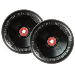 MGP MFX CORRUPT 110MM PRO STUNT SCOOTER WHEELS Inc BEARINGS PAIR – BLACK/BLACK