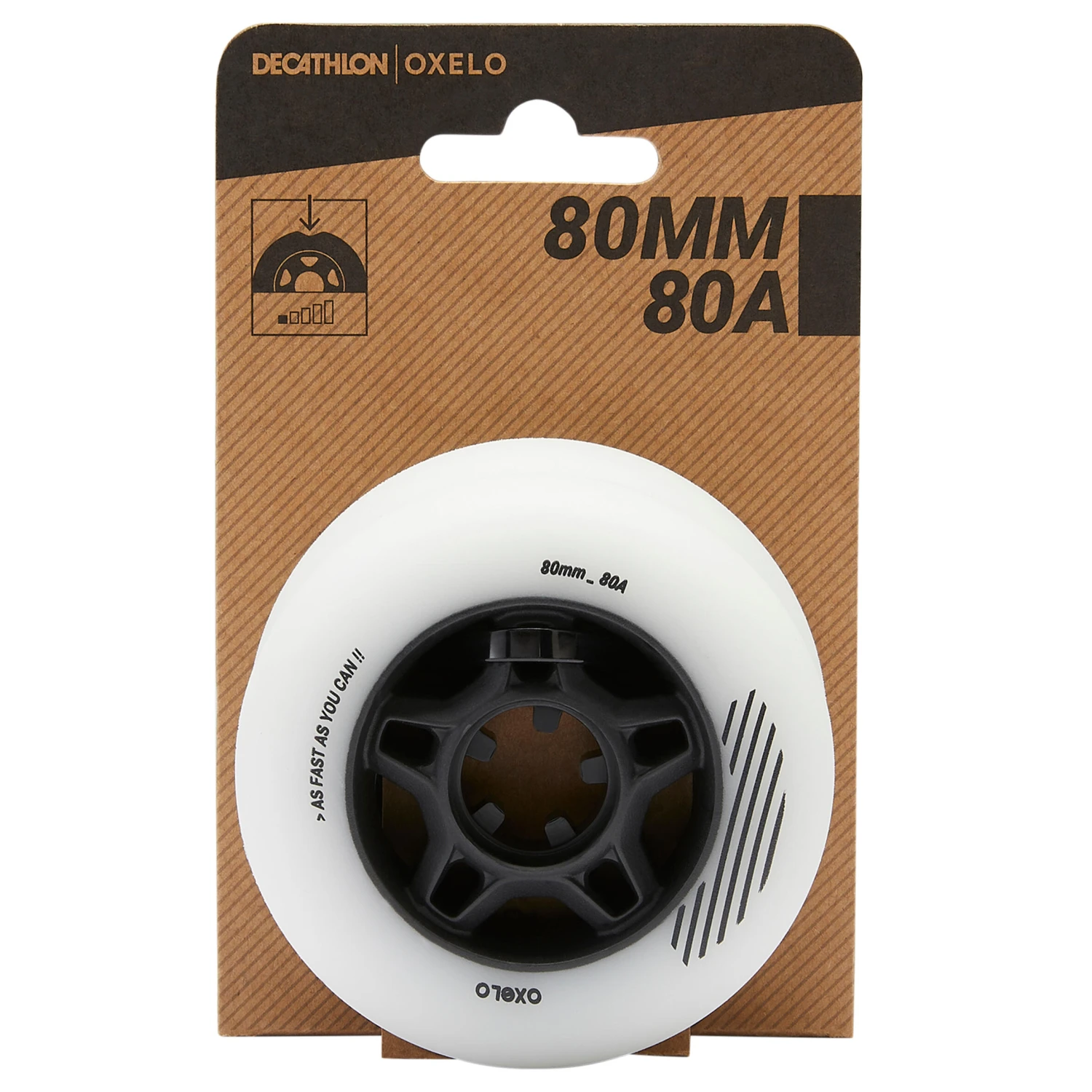 Adult 80mm 80A Fitness Inline Skating Wheels Fit 4-Pack 5 Adult 80mm 80A Fitness Inline Skating Wheels Fit 4-Pack - Image 3