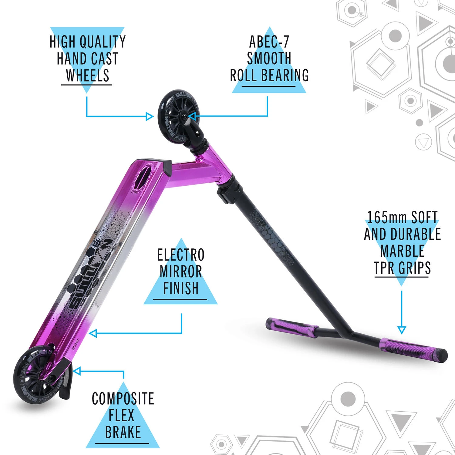 SULLIVAN Antic Stunt Scooter, Electro Pink 5 SULLIVAN Antic Stunt Scooter, Electro Pink - Image 3