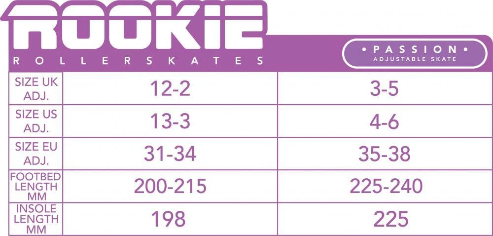 ROOKIE Passion Purple Adjustable Kids Artistic Quad Roller Skates 6 ROOKIE Passion Purple Adjustable Kids Artistic Quad Roller Skates - Image 4