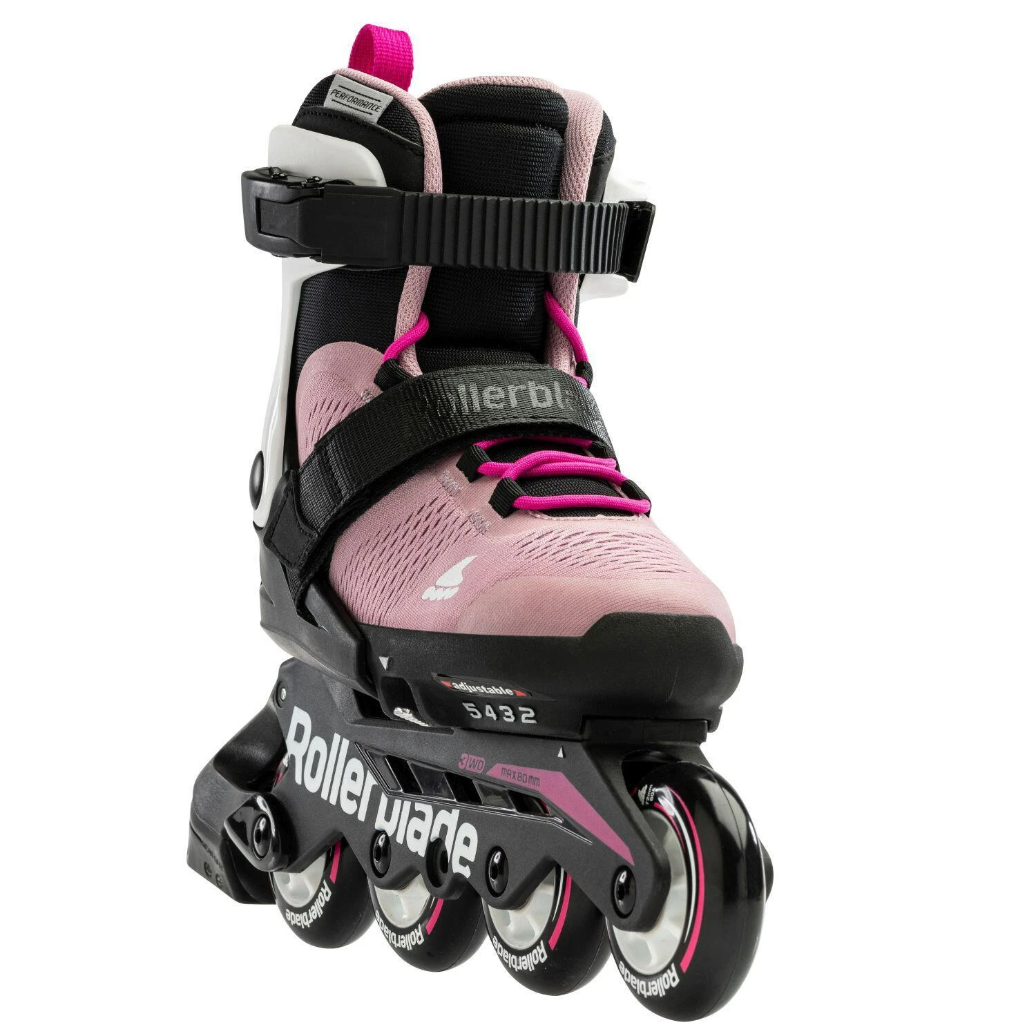 Rollerblade Microblade G Kids Fitness Inline Skate - Pink/White - Size: UK 4 - 7 5 Rollerblade Microblade G Kids Fitness Inline Skate - Pink/White - Size: UK 4 - 7 - Image 3