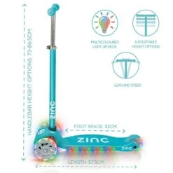 Zinc Superstar Three Wheeled Light Up -Rollerz Store ka8ffbf25976552a5e0b32d98eef4d926