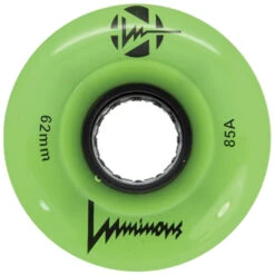 LUMINOUS LED LIGHT UP ROLLER SKATE WHEELS BLACK 62 MM – SET OF 4 -Rollerz Store kb442c9227956c3030192cb572720bb18