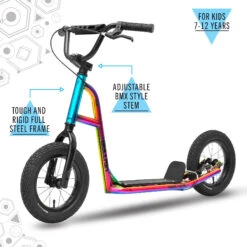 SULLIVAN 12" Wheel Freestyle Terra Firma Scooter, Electro Pink -Rollerz Store kbdadf685b10e437ebb81df46b911def5