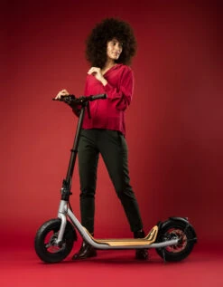 8TEV B12 Roam Electric Scooter Brilliant Gloss Black -Rollerz Store kc4fb2acb3f272ace4e69557f1408b769