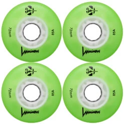 LUMINOUS LED LIGHT UP INLINE SKATE WHEELS BLACK PEARL 72 MM – SET OF 4 -Rollerz Store kcf228dbbaf5c2b72c11f139e1b5bd9d9