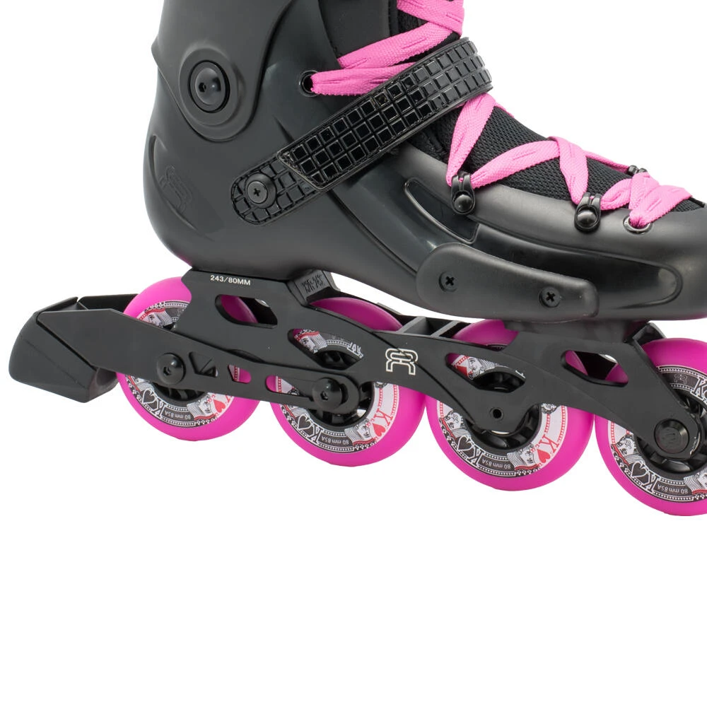 FR W 80 INLINE FITNESS, FREESTYLE, FREERIDE & CITY SKATES – BLACK / PINK 5 FR W 80 INLINE FITNESS, FREESTYLE, FREERIDE & CITY SKATES – BLACK / PINK - Image 3