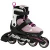 Rollerblade Microblade G Kids Fitness Inline Skate - Pink/White - Size: UK 4 - 7 -Rollerz Store kd444af14a5901961373707c4290af5ef
