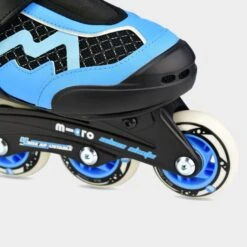 Micro Majority Inline Rollerskates: Black Blue (23 -Rollerz Store kd6734c7eabb1bc1f908d3105b65716e4