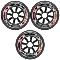 FR STREET KINGS INLINE SKATE WHEELS - BLACK