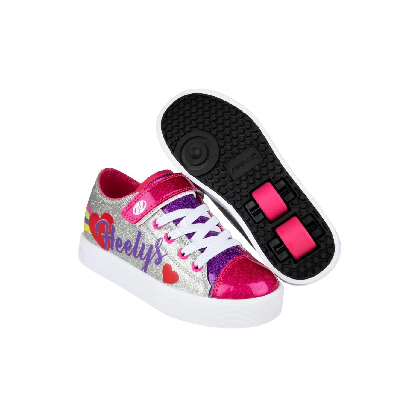 Heelys Snazzy Black/Rainbow/Sweets Kids Heely X2 Shoe 6 Heelys Snazzy Black/Rainbow/Sweets Kids Heely X2 Shoe - Image 4