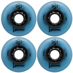 LUMINOUS LED LIGHT UP INLINE SKATE WHEELS GREEN 76 MM – SET OF 4 -Rollerz Store kdd5426bb5ff1b7c19153b3d01d567f0a