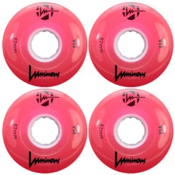LUMINOUS LED LIGHT UP ROLLER SKATE WHEELS BLACK 62 MM – SET OF 4 -Rollerz Store ke5d77cbec3f8e368b5e1c28f080bf344