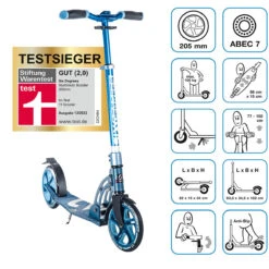 SIX DEGREES Kick Scooter 205mm Green -Rollerz Store kefc1ee42626510eec250407ff9741630