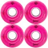 LUMINOUS LED LIGHT UP ROLLER SKATE WHEELS PINK GLITTER 58 MM 85A – SET OF 4 -Rollerz Store kf2b0ff782589e97ffdfe3369612c37ce