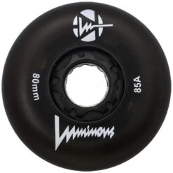 LUMINOUS LED LIGHT UP INLINE SKATE WHEELS BLACK 80 MM – SET OF 4 -Rollerz Store kf67852b5f21f4045a64e027d75953e31