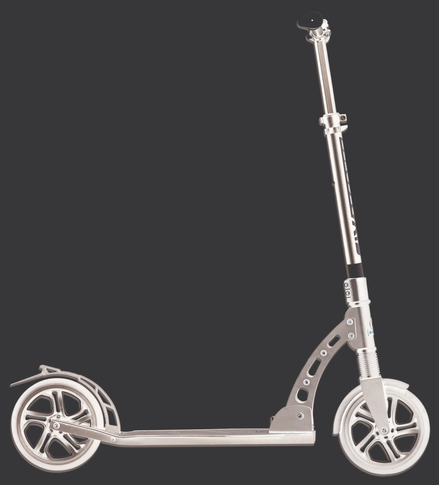 SIX DEGREES Kick Scooter With Suspension 205mm Black 4 SIX DEGREES Kick Scooter With Suspension 205mm Black - Image 2